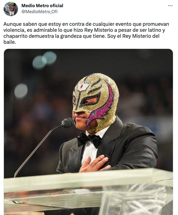 Medio Metro se compara con Rey Misterio