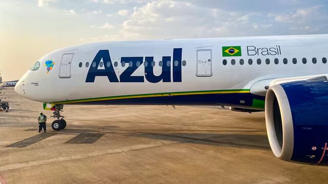 Avión de la aerolínea brasileña Azul