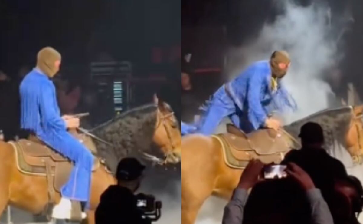 Bad Bunny montado en caballo da inicio a su gira “Most Wanted Tour”