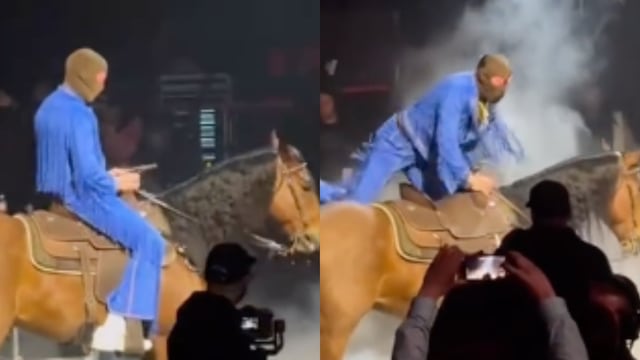 Bad Bunny montado en caballo da inicio a su gira “Most Wanted Tour”