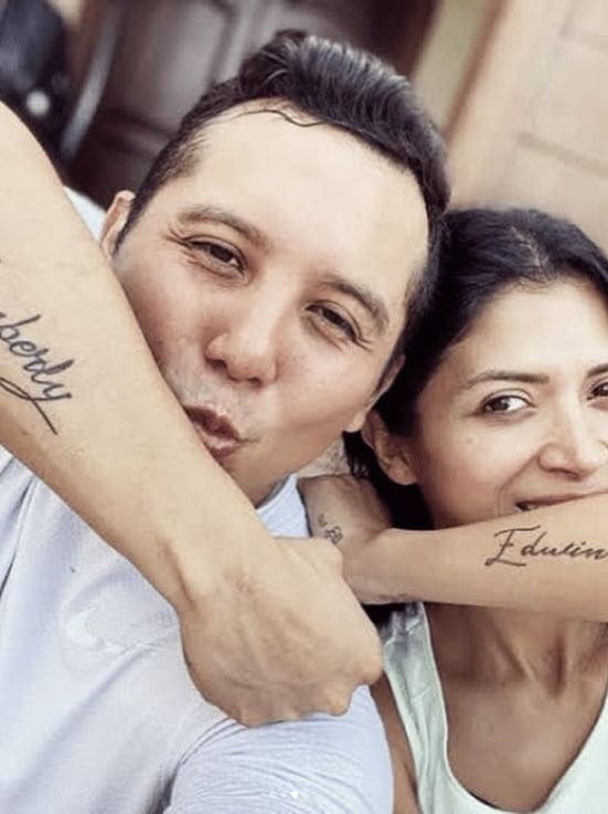 Kimberly Flores y Edwin Luna tatuajes
