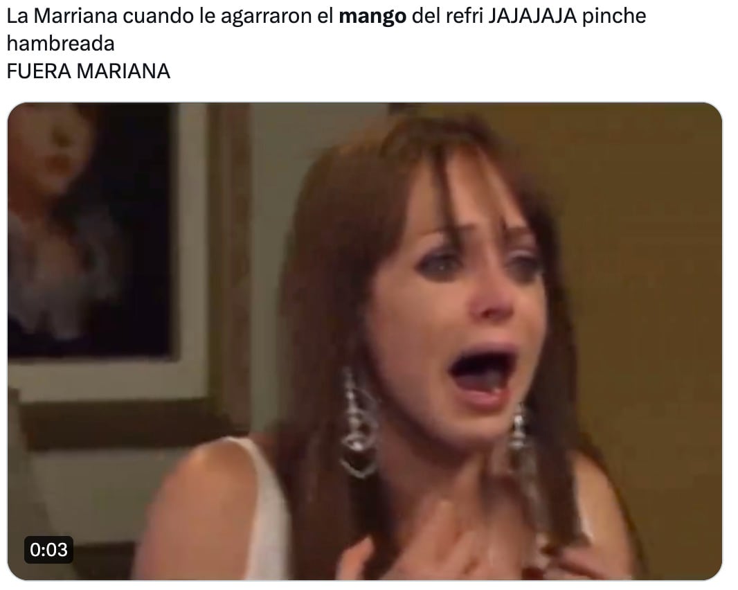 Memes del mango de Briggitte Bozzo en La Casa de los Famosos México 2024