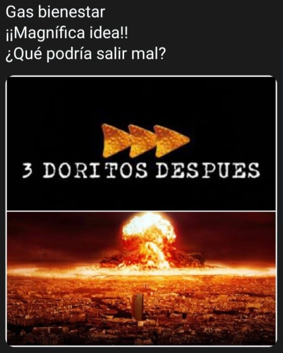 Meme sobre Gas Bienestar