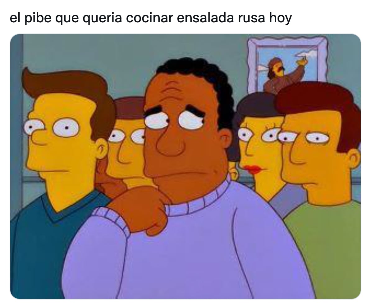 Meme para cancelar la ensalada rusa