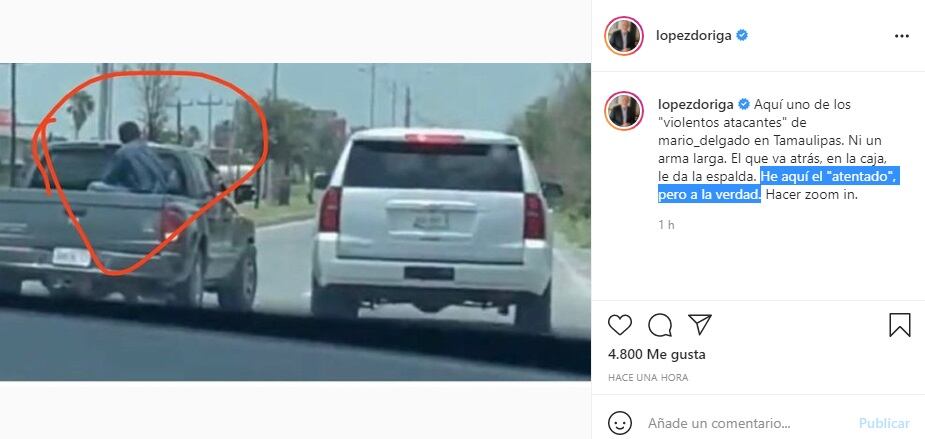 López-Dóriga señala montaje Mario Delgado.