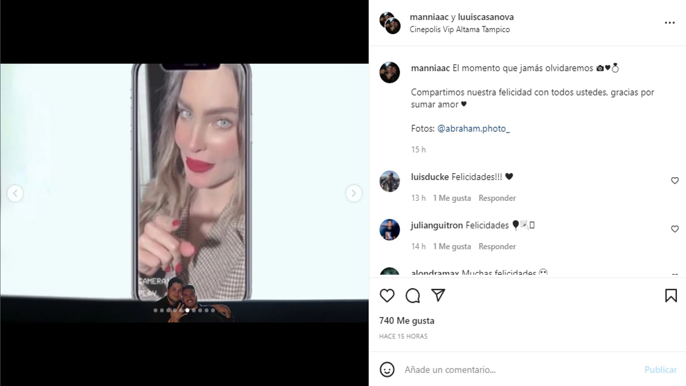 Belinda en propuesta matrimonial