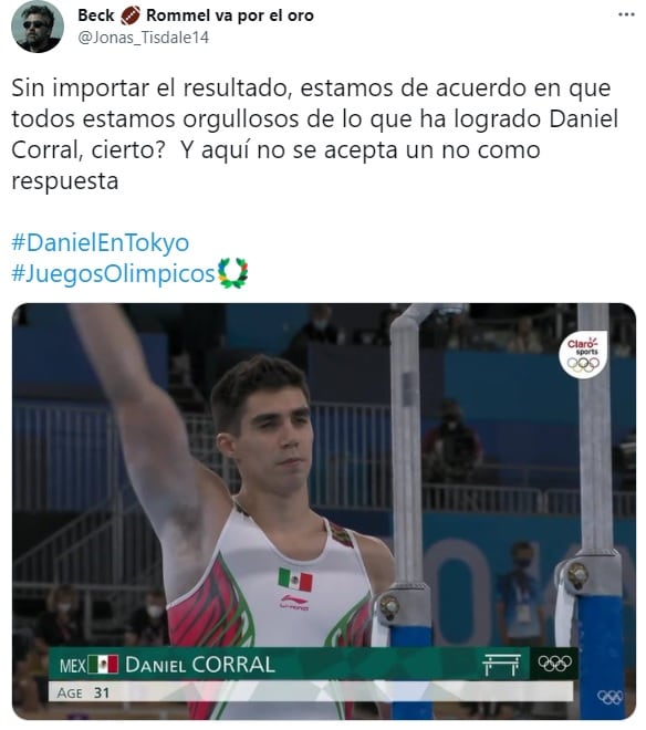 Daniel Corral hizo sentir orgullosa a la afición mexicana