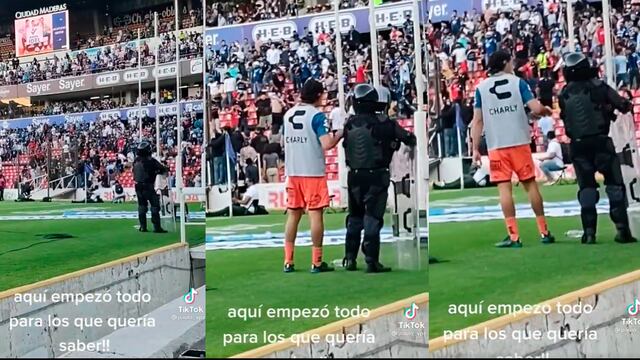 Policía no actúa ante trifulca entre aficionados de Querétaro y Atlas FC