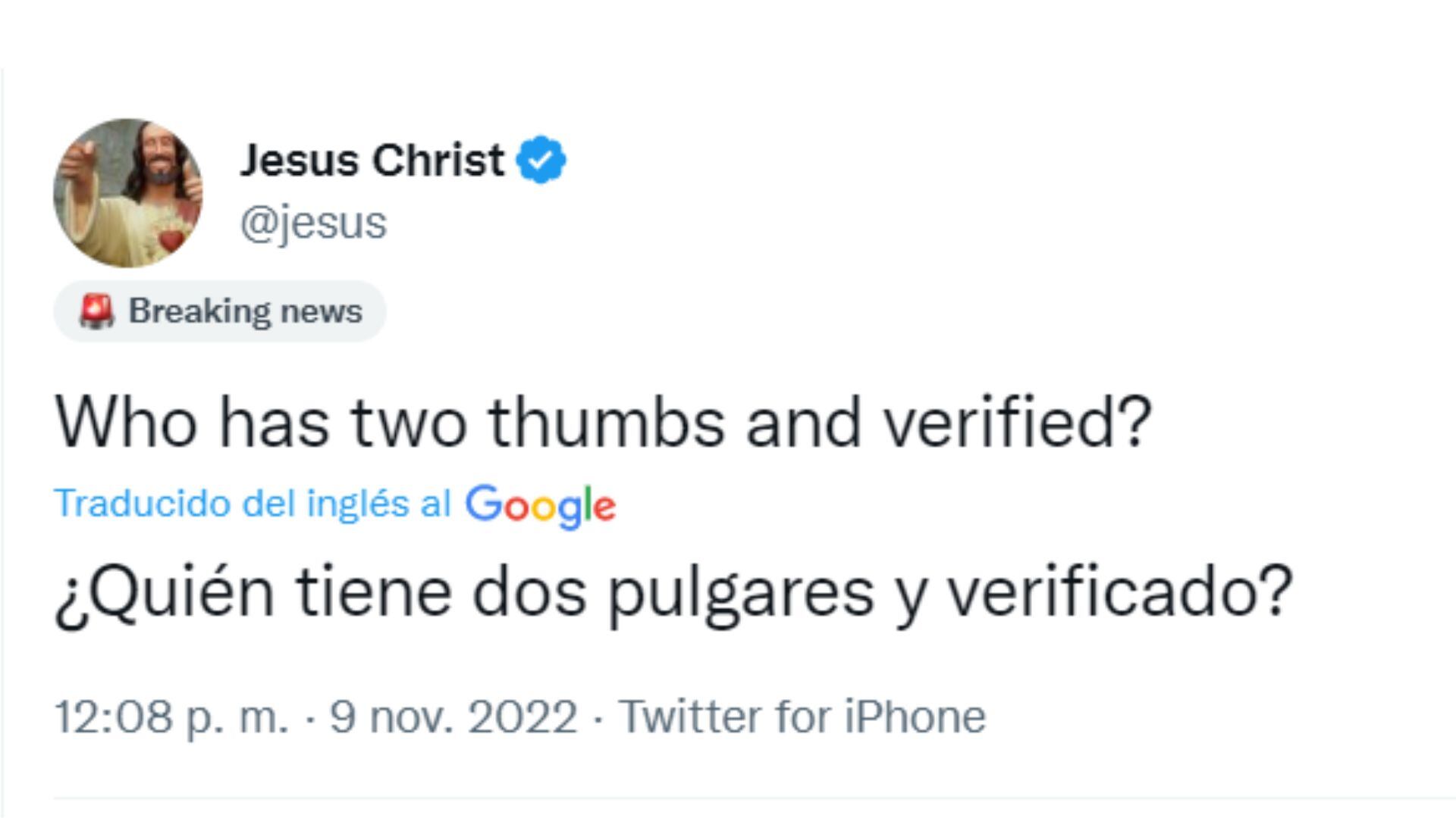 Celebración de Jesucristo por la verificación de su cuenta