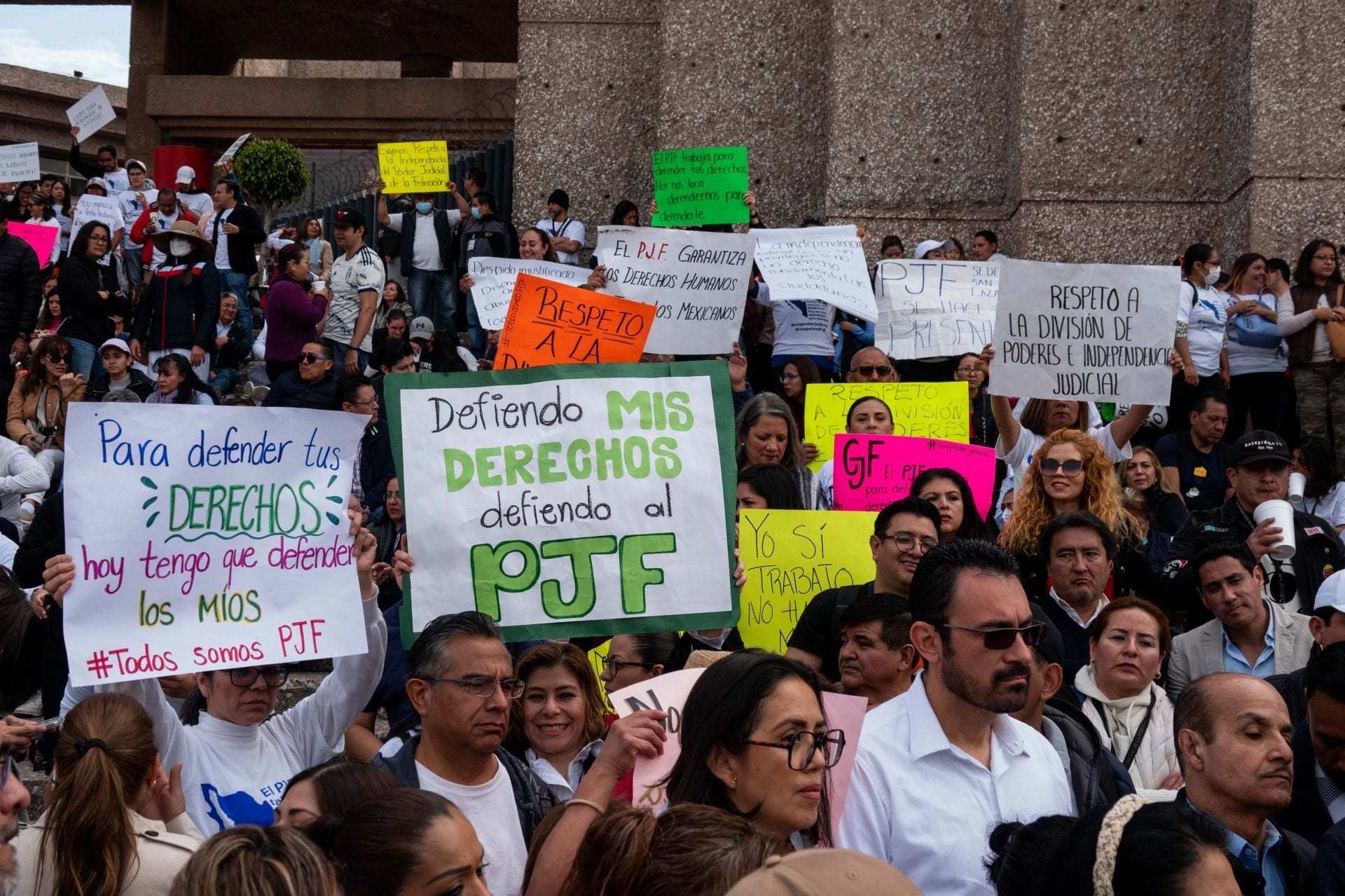 Manifestaciones en defensa del Poder Judicial