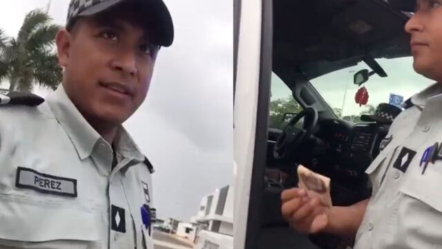 Elemento de la Guardia Nacional es captado con supuesta mordida