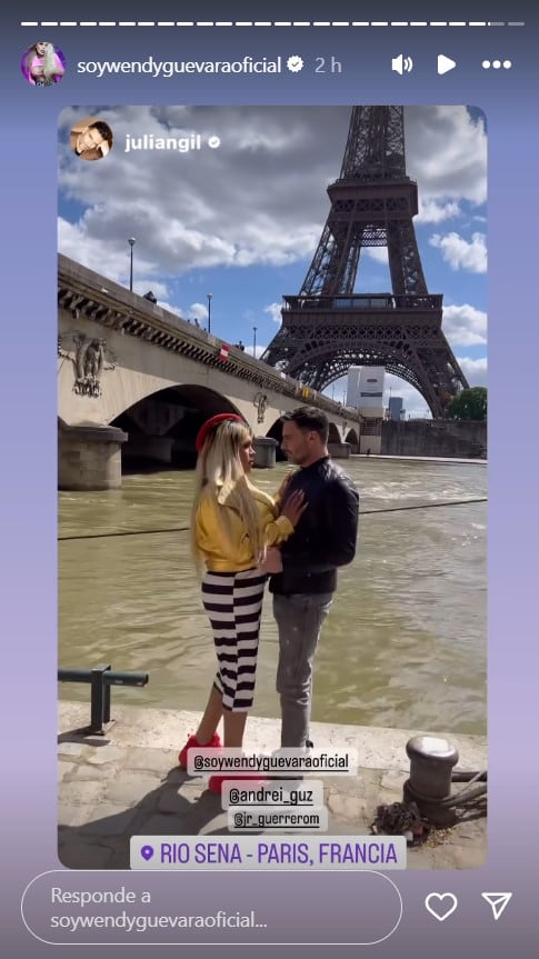Wendy Guevara y Julián Gil