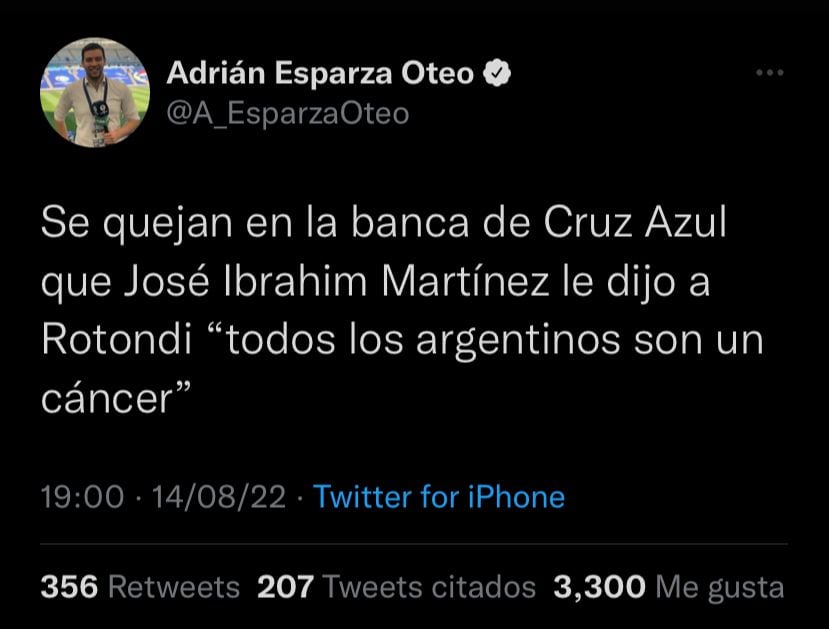 José Ibrahim Martínez habría lanzado un comentario xenófobo a Carlos Rotondi.