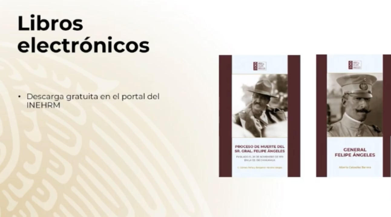 Libros electrónicos del General Felipe Ángeles.