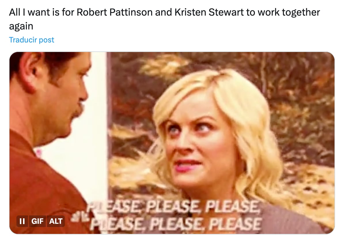 Meme por Suki Waterhouse confirmando su embarazo con Robert Pattinson