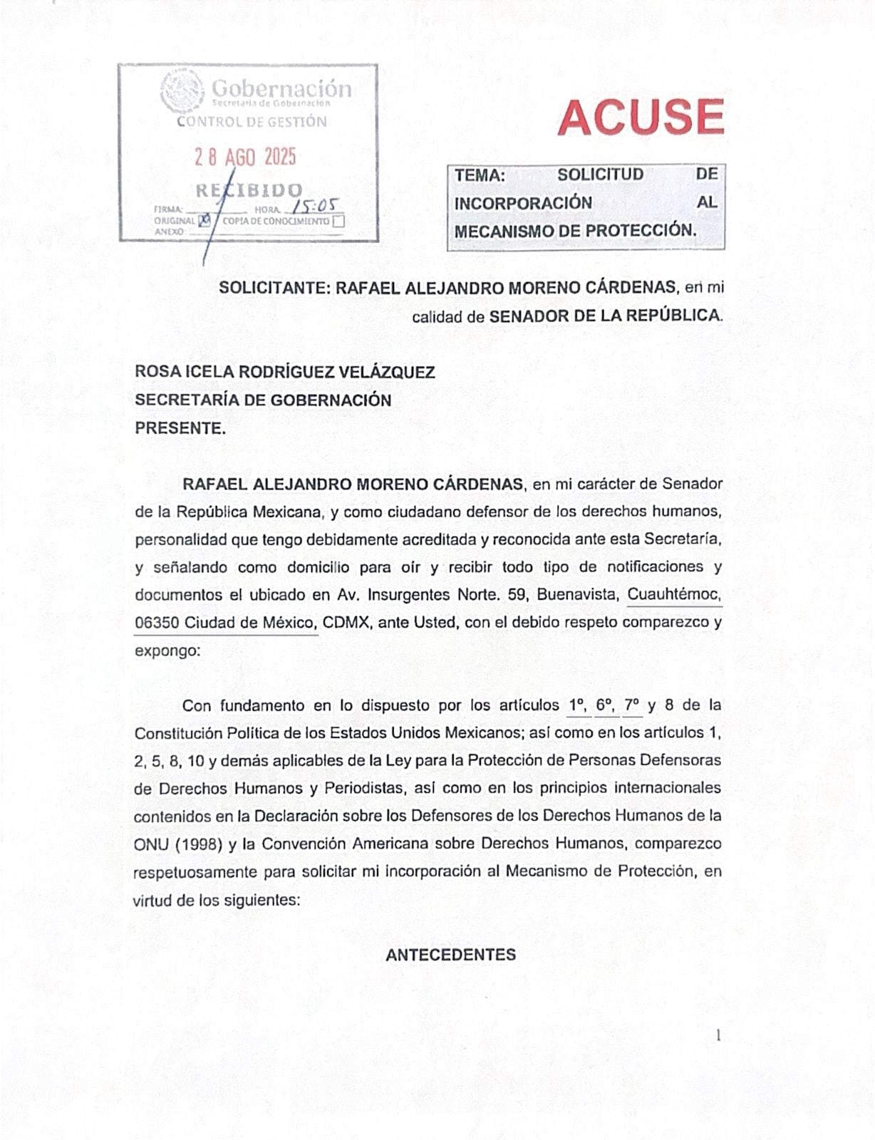 solicitud