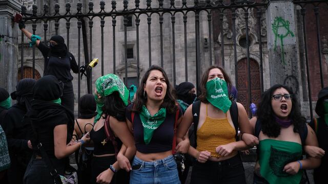 Se manifiestan a favor del aborto en México en la CDMX