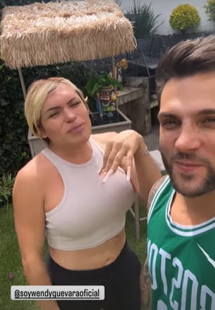 Wendy Guevara y Nicola Porcella