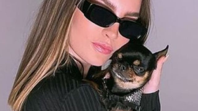 Belinda y su perro 'Cuatro'