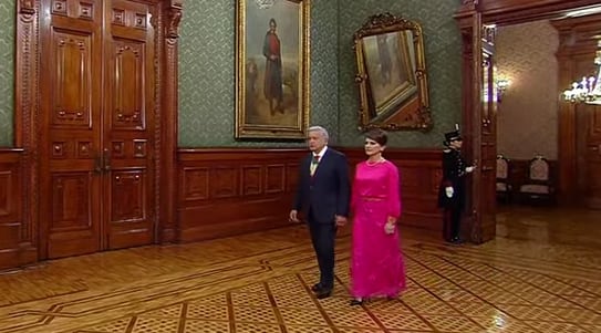 Beatriz Gutiérrez Müller y el presidente Andrés Manuel López Obrador
