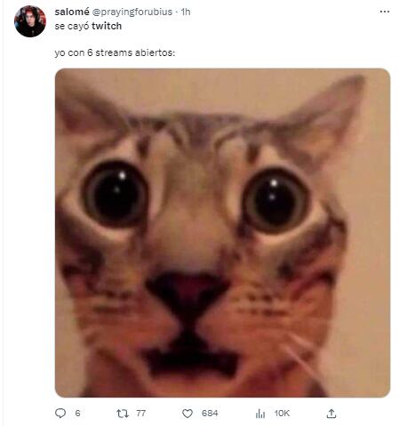 Memes por la caída de Twitch