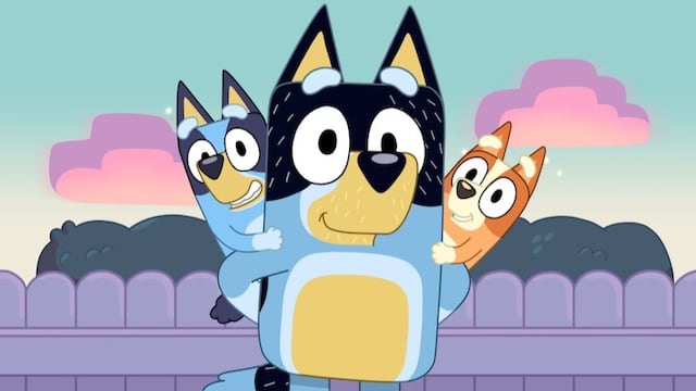 Dibujos del Día del Padre con Bandit y Bluey para colorear