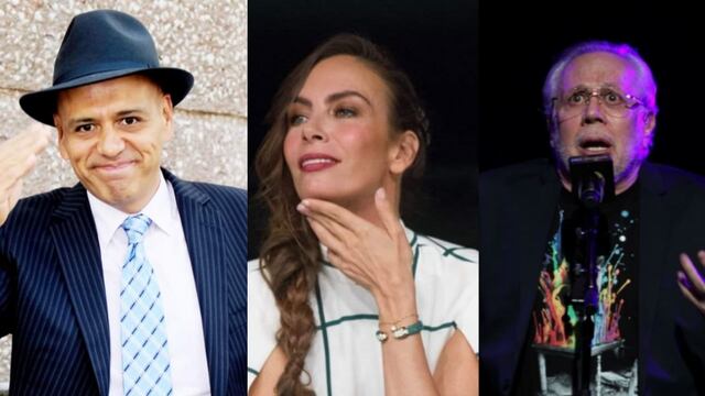 René Franco, Sasha Sokol y Luis de Llano.