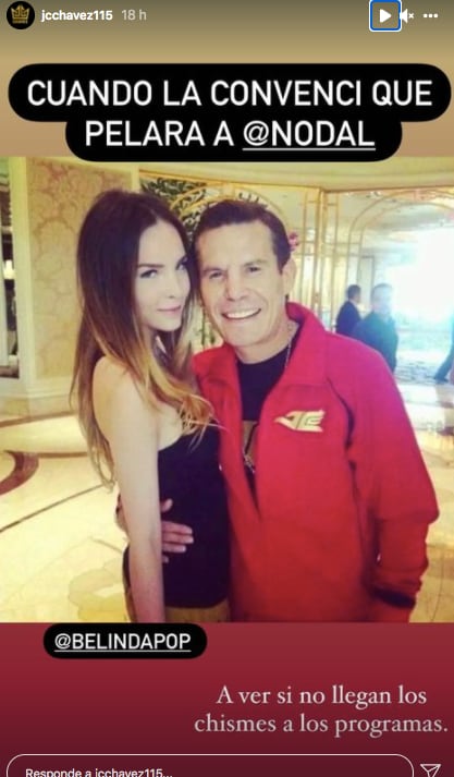 Julio César Chávez convenció a Belinda de hacerla caso a Christian Nodal
