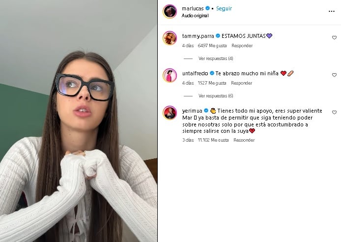 Yeri Mua muestra apoyo a Mar Lucas en su denuncia a Naim Darrechi.