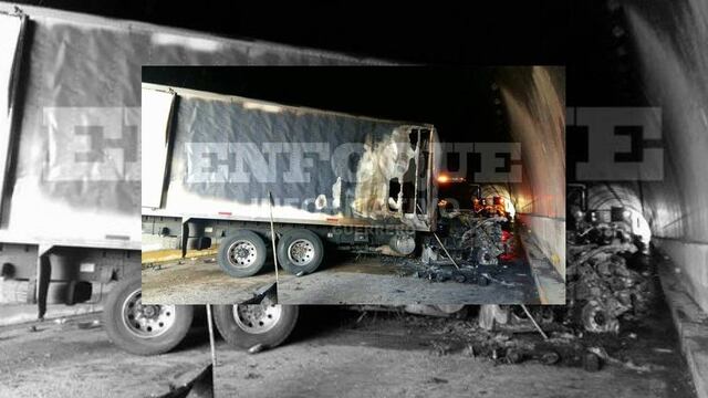 Queman tráiler en libramiento a Tixtla