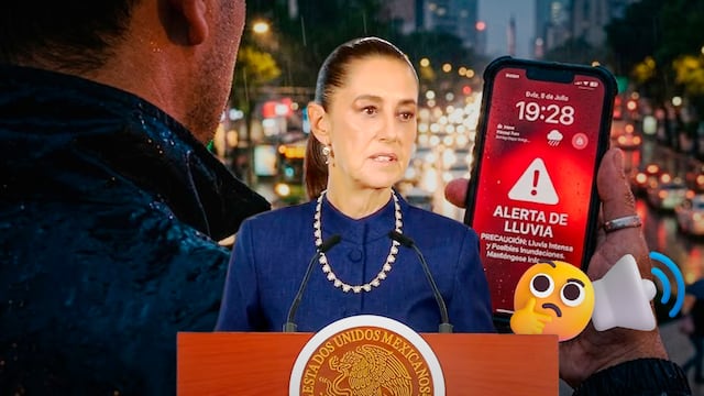 Claudia Sheinbaum revela que no se ha definido el sonido para la alerta por lluvia