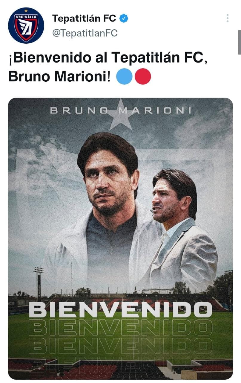 Anuncio de Marioni con el Tepatitlán