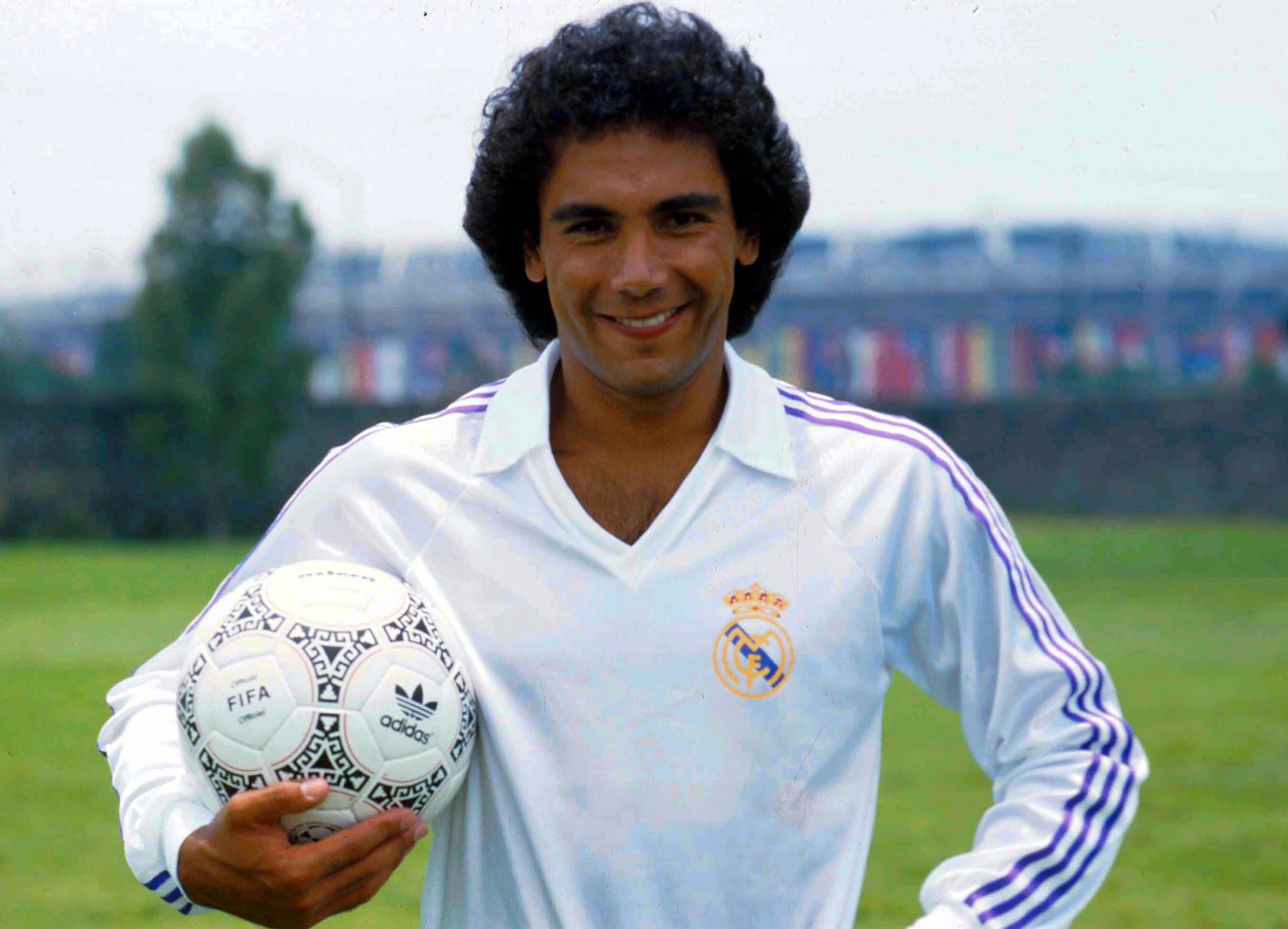 El 'Pentapichichi' Hugo Sánchez con Real Madrid