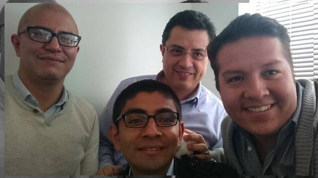 Rafael Cabrera ( izquierda), Daniel Lizárraga (al fondo), Sebastián Barragán (al centro) e Irving Huerta (derecha).