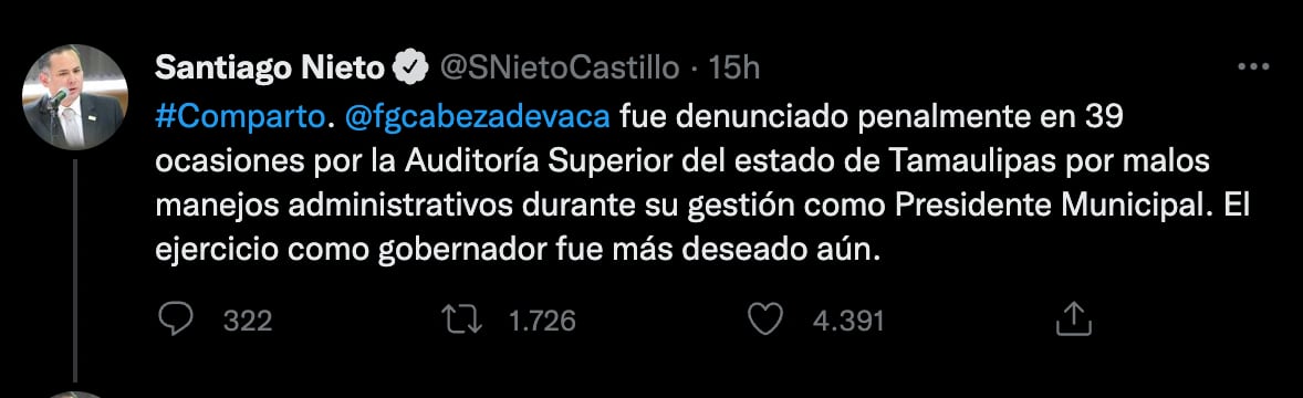 Tuit Santiago Nieto y Cabeza de Vaca
