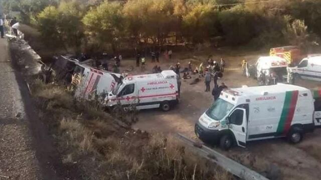 Accidente de autobús en SLP