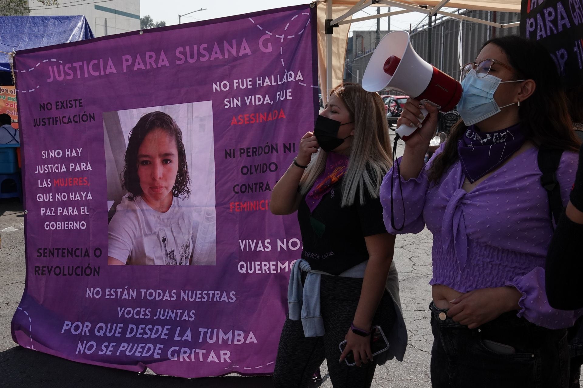 Protesta por el feminicidio de Susana Garrido