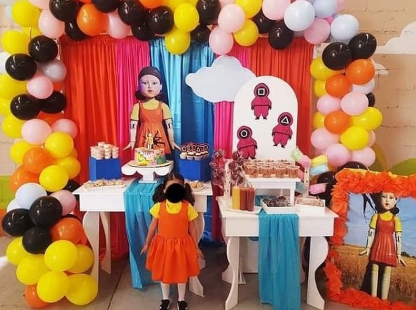 Fiesta temática de 'El Juego del Calamar'