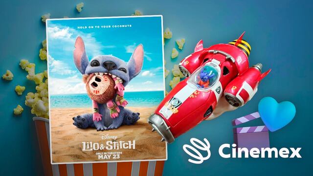 Palomera de Stitch en Cinemex