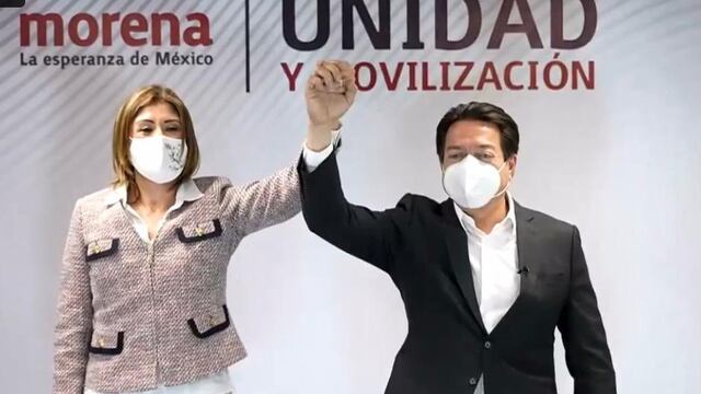 Mónica Rangel y Mario Delgado.