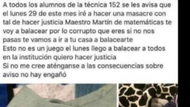 Despliegan operativo en secundaría de Oaxaca tras amenaza de tiroteo