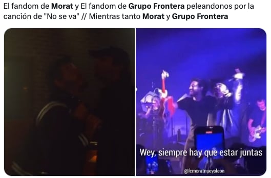 AMLO provoca "guerra" de memes entre los fans de Grupo Frontera y Morat