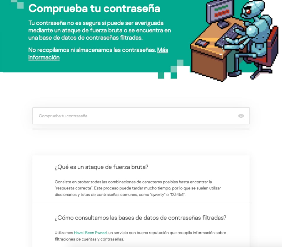 Aí puedes comprar que tu contraseña es segura