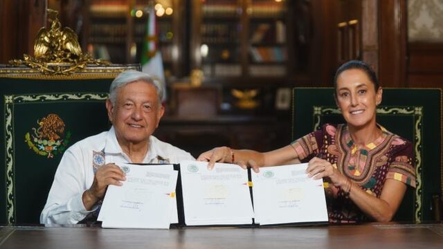 AMLO firma decreto de reforma al Poder Judicial junto a Claudia Sheinbaum