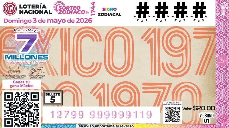 Lotería Nacional presenta los billetes 5 y 6 del Álbum Retro rumbo al Mundial 2026