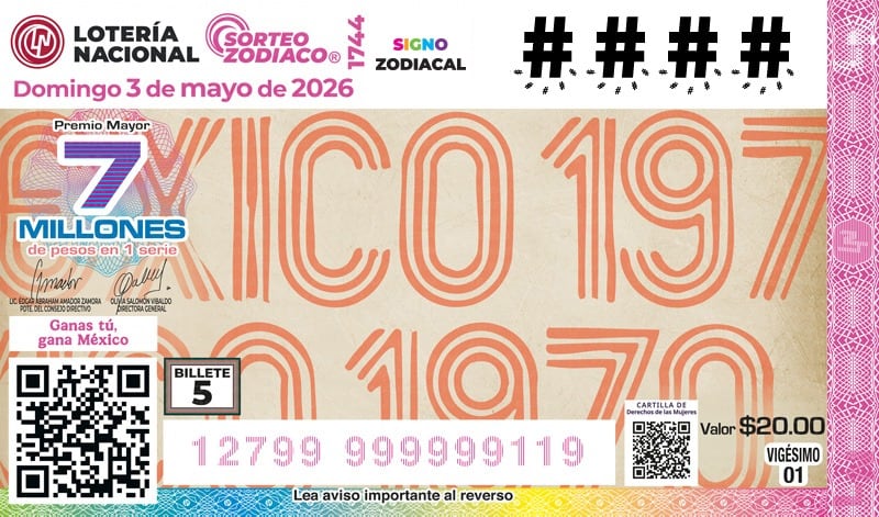 Lotería Nacional presenta nuevos cachitos del álbum retro rumbo al Mundial 2026.