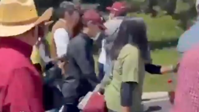 Claudia Sheinbaum caminó al menos un kilómetro en Puebla