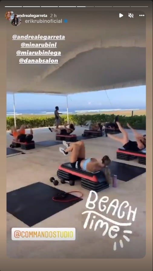 Andrea Legarreta de vacaciones