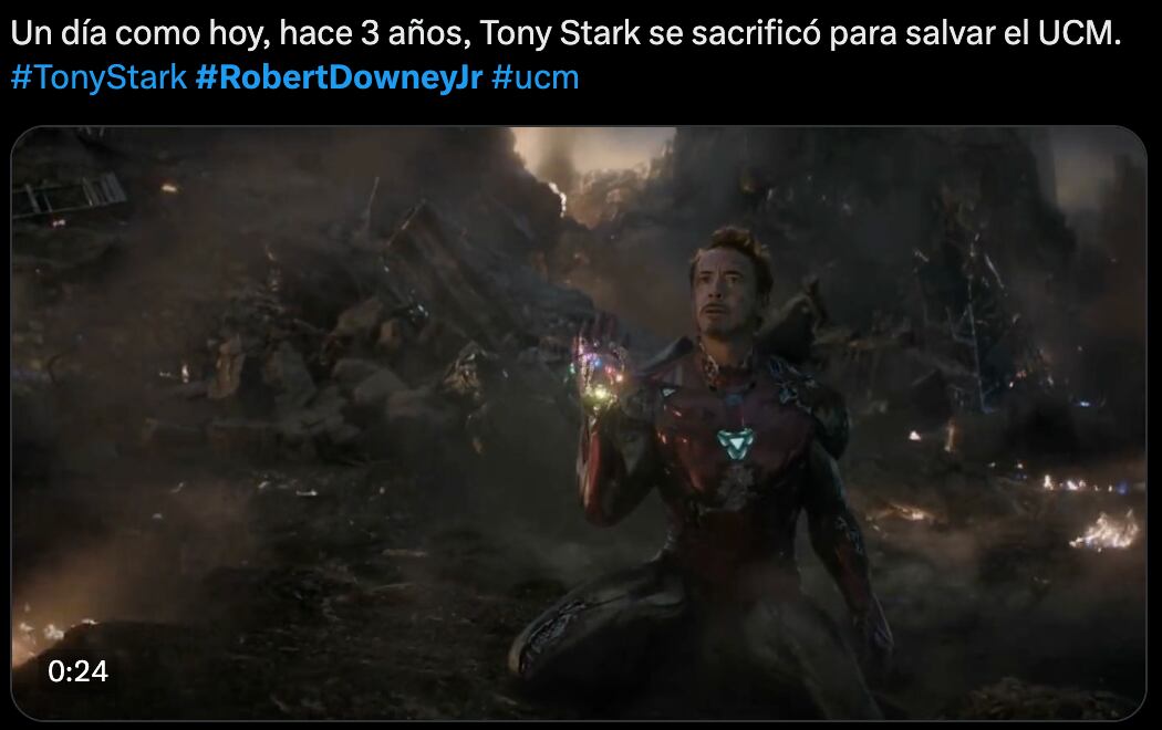 Fans recuerdan a Robert Downey Jr como Iron Man