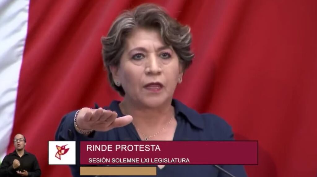 Delfina Gómez toma protesta como gobernadora del Estado de México